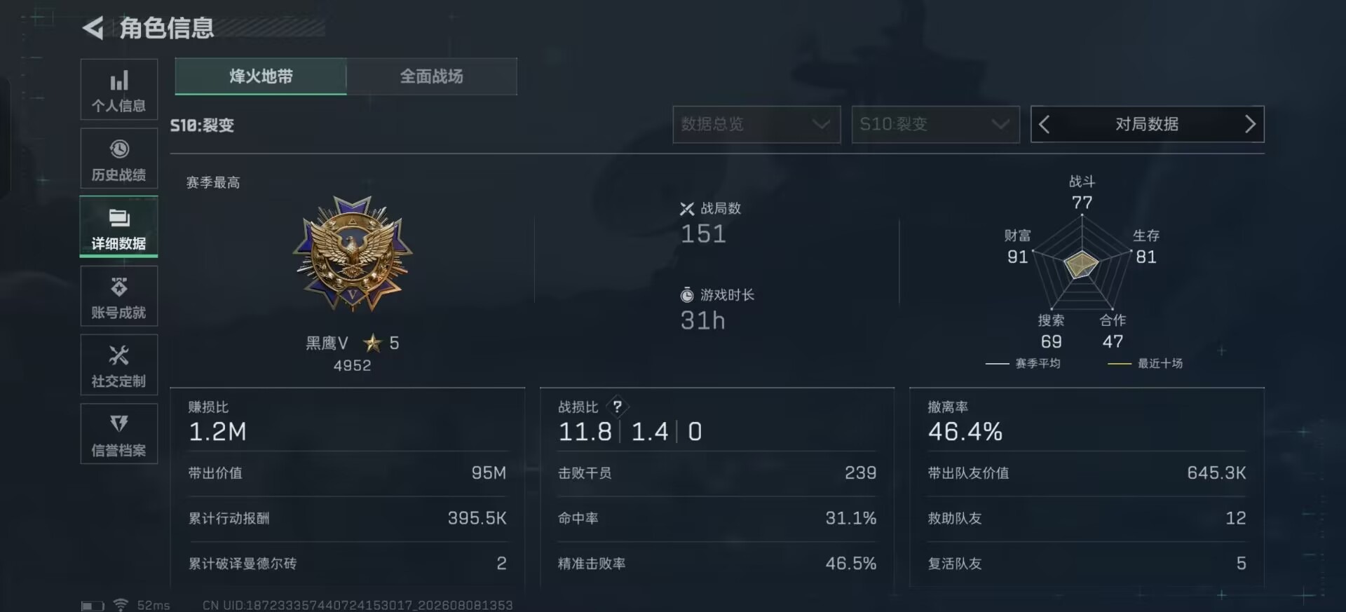 SJZMMN4262278三角洲行动账号详情图18 SJZMMN4262278三角洲行动账号详情图18
