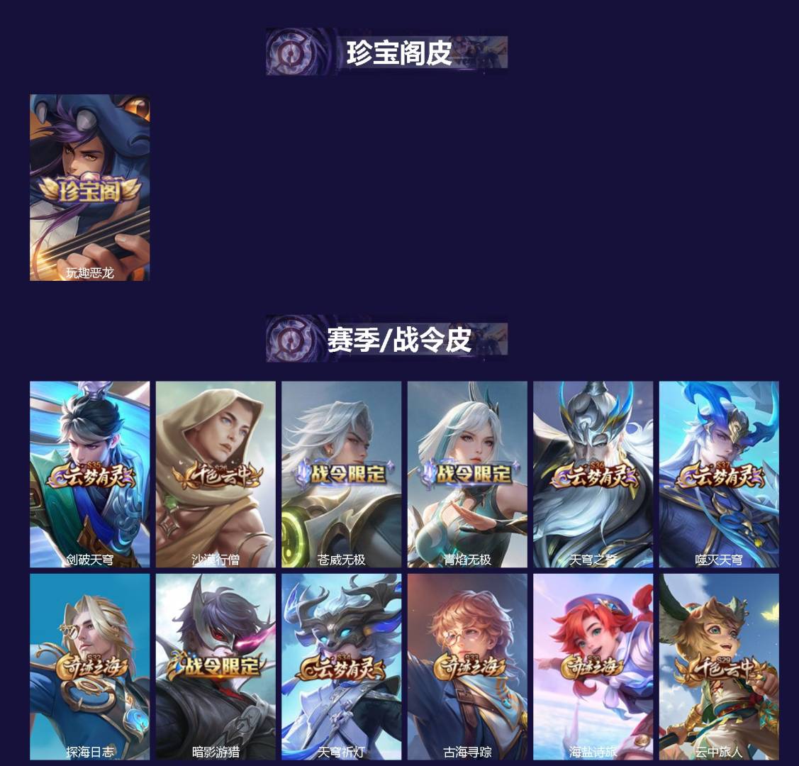 WZQM4553553王者荣耀账号详情图3 WZQM4553553王者荣耀账号详情图3