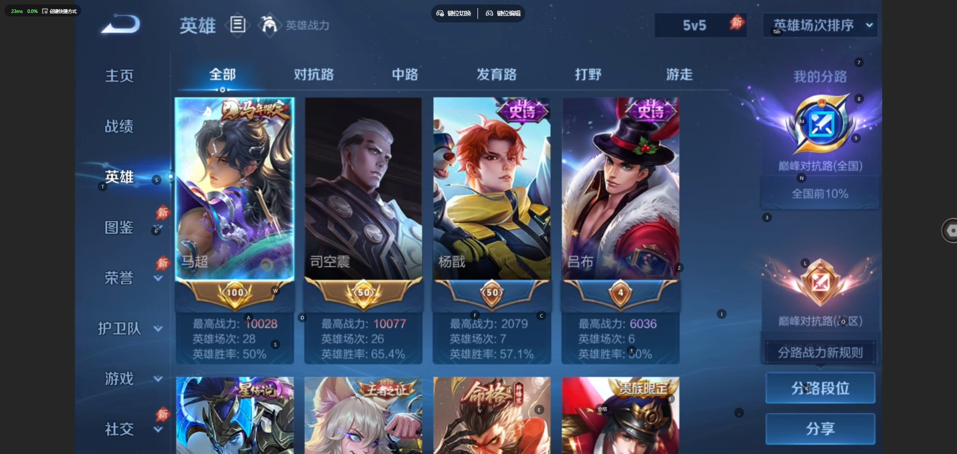 WZMMN4566799王者荣耀账号详情图5
