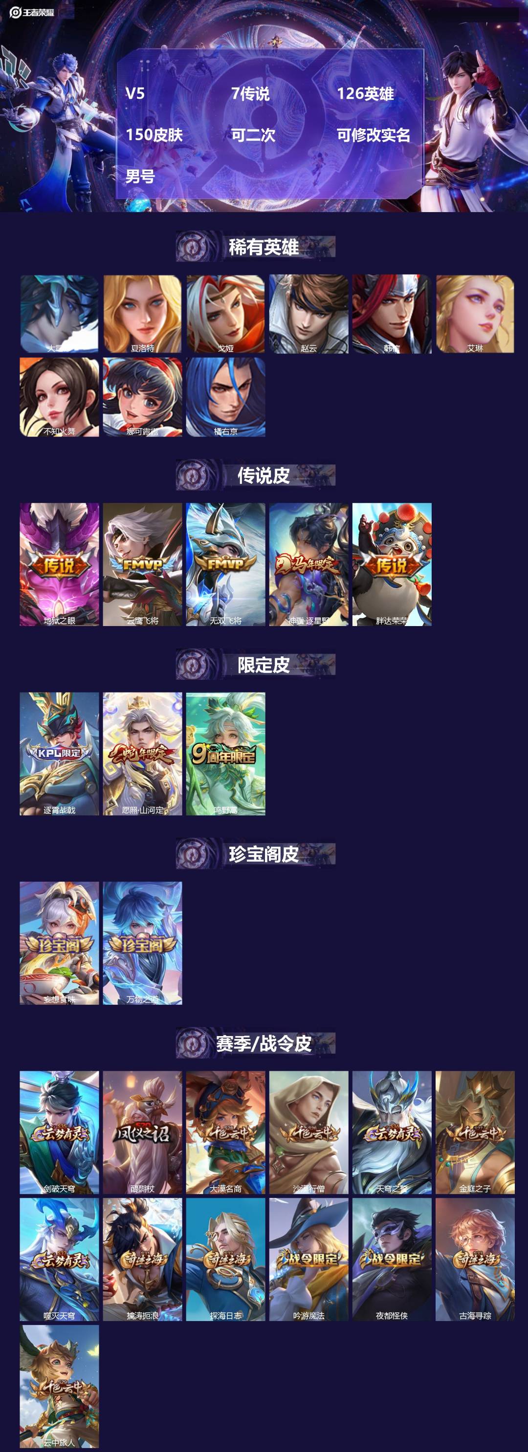 WZMMN4574374王者荣耀账号详情图3 WZMMN4574374王者荣耀账号详情图3