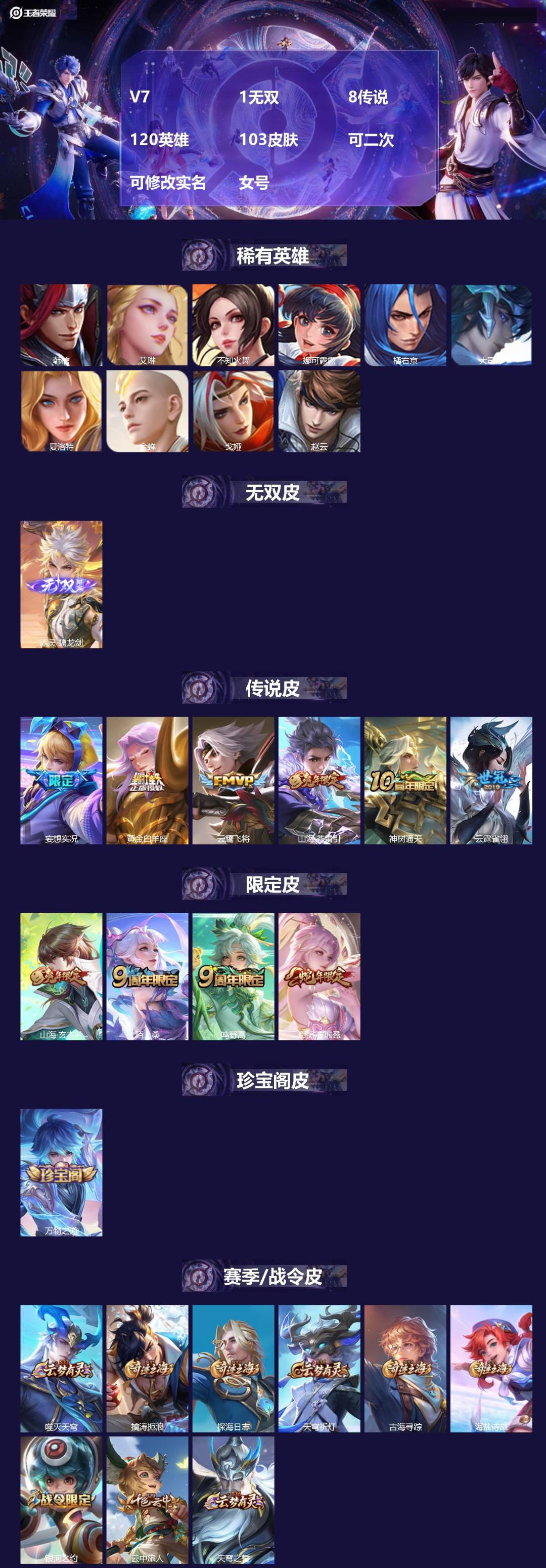WZMMN4578071王者荣耀账号详情图3