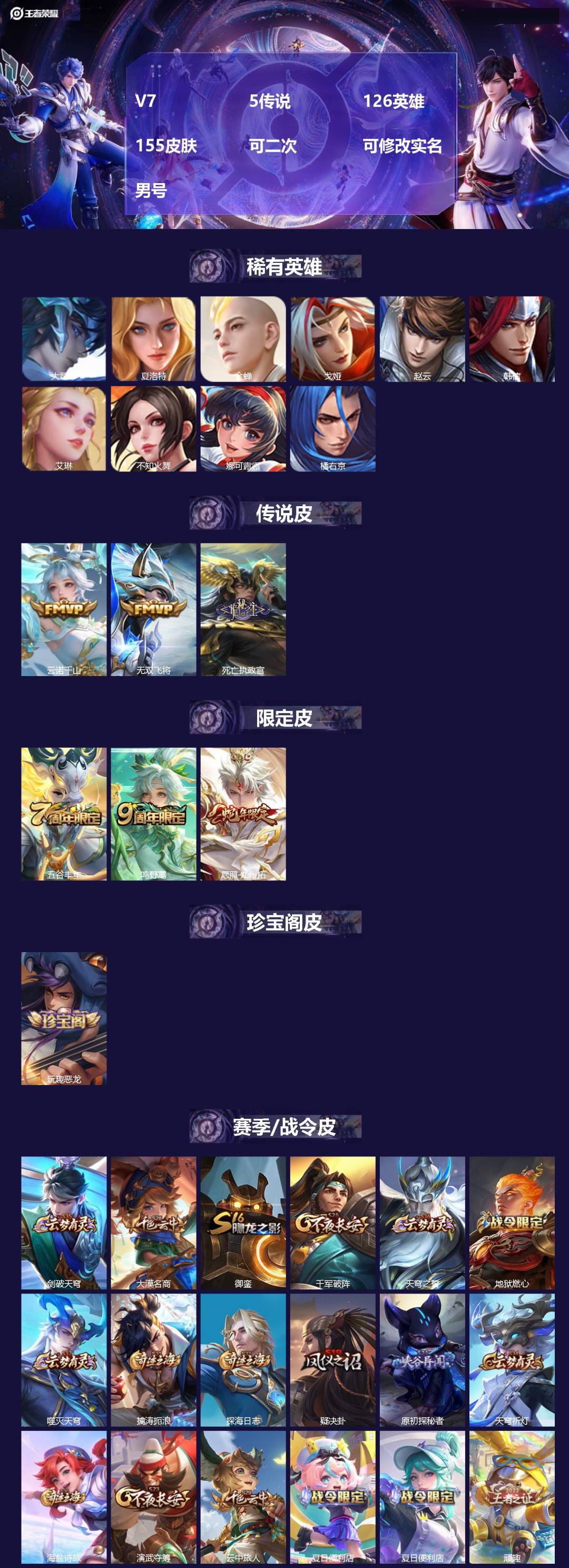 WZMMN4573954王者荣耀账号详情图3 WZMMN4573954王者荣耀账号详情图3