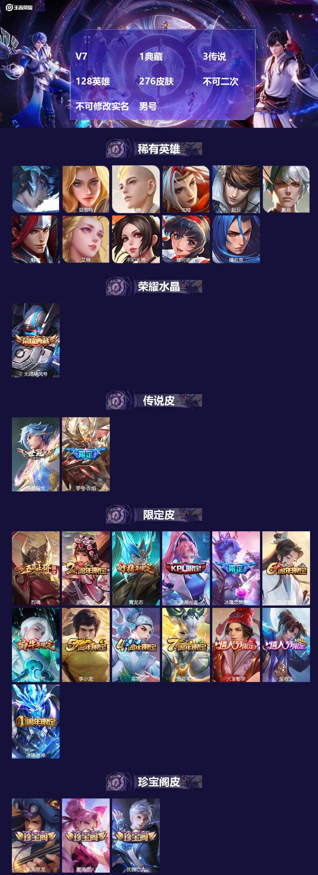 WZMMN4576521王者荣耀账号详情图3
