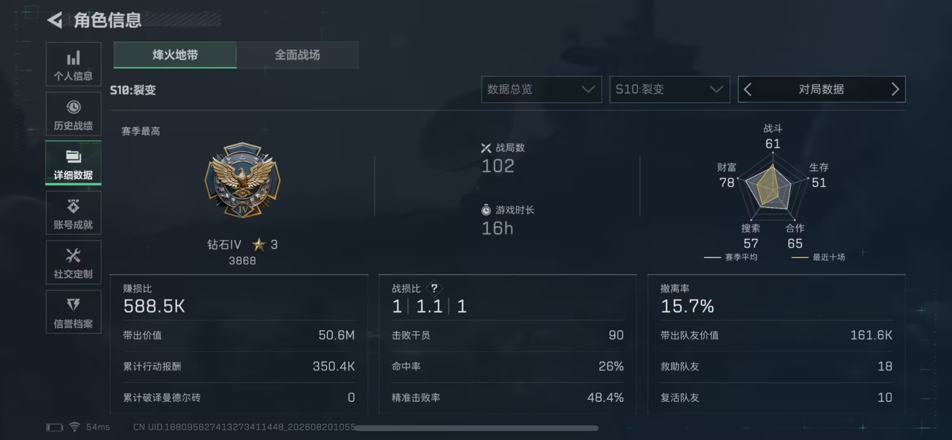 SJZQM4261551三角洲行动账号详情图7 SJZQM4261551三角洲行动账号详情图7