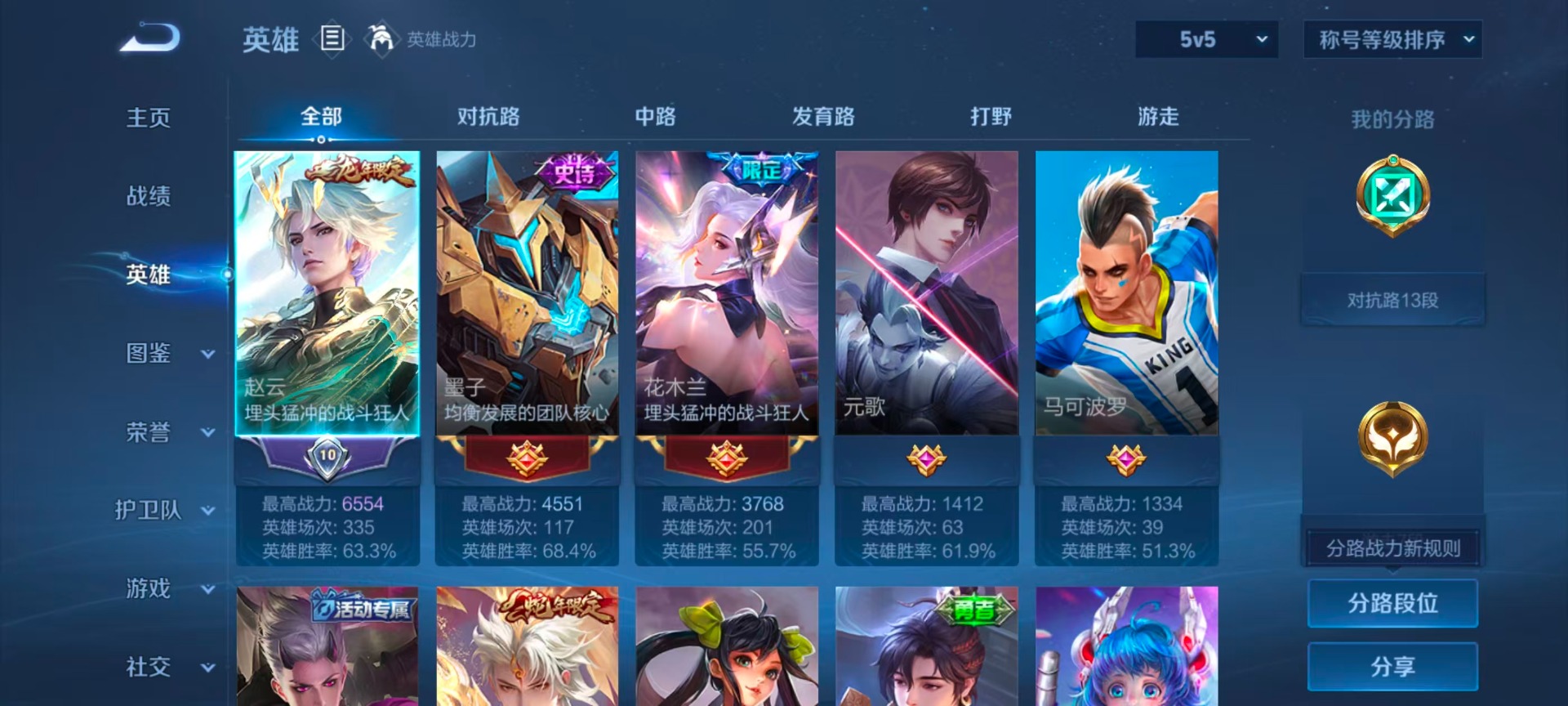 WZMMN4596375王者荣耀账号详情图5