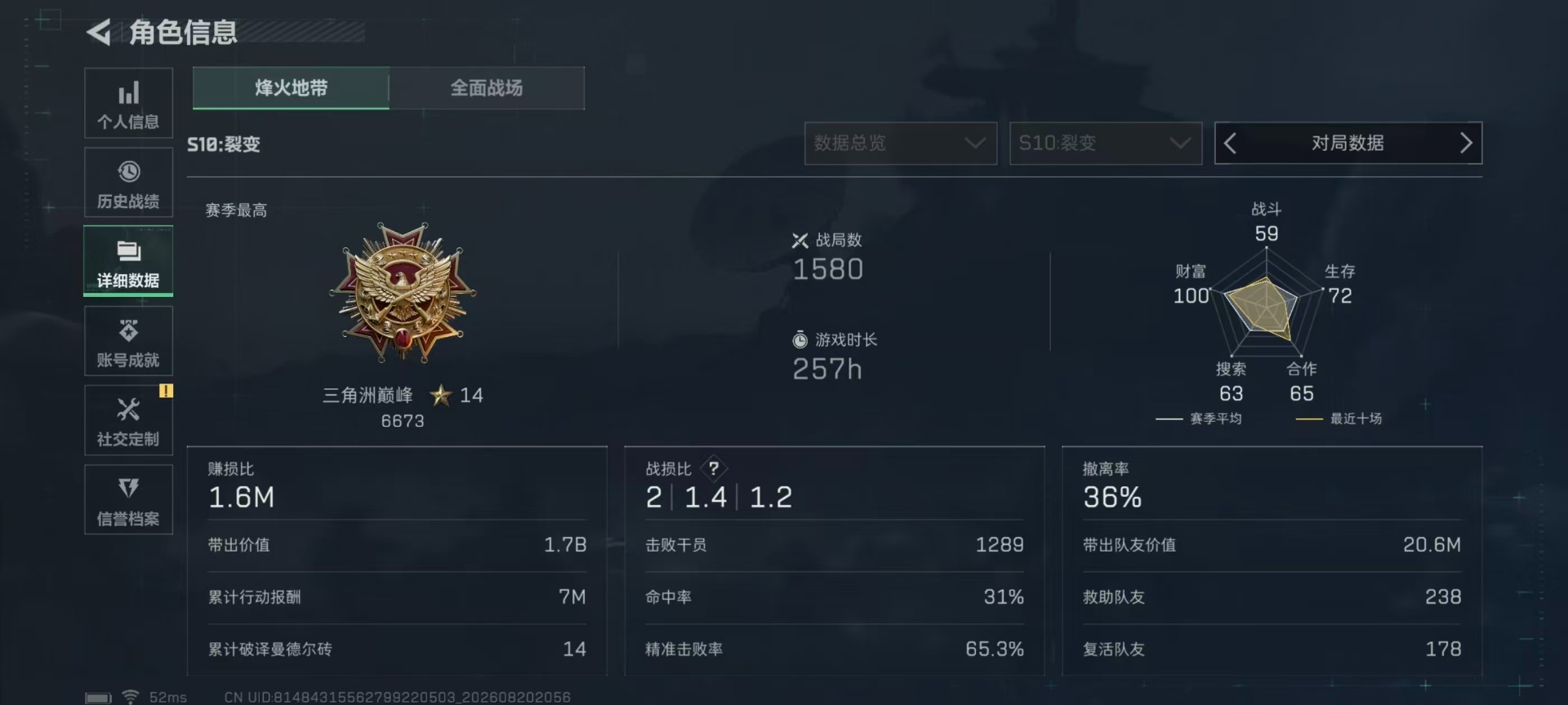 SJZQM4250422三角洲行动账号详情图28