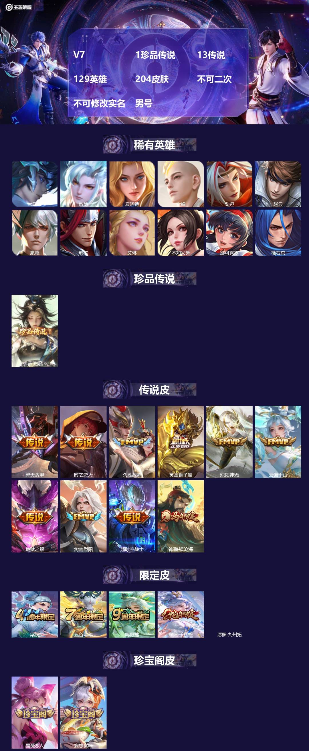 WZMMN4583558王者荣耀账号详情图3