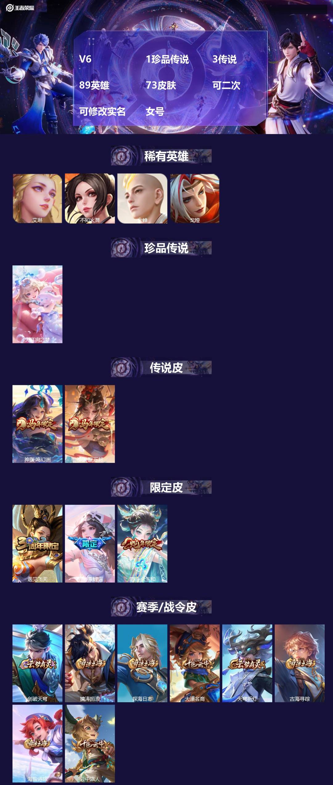 WZMMN4576517王者荣耀账号详情图3