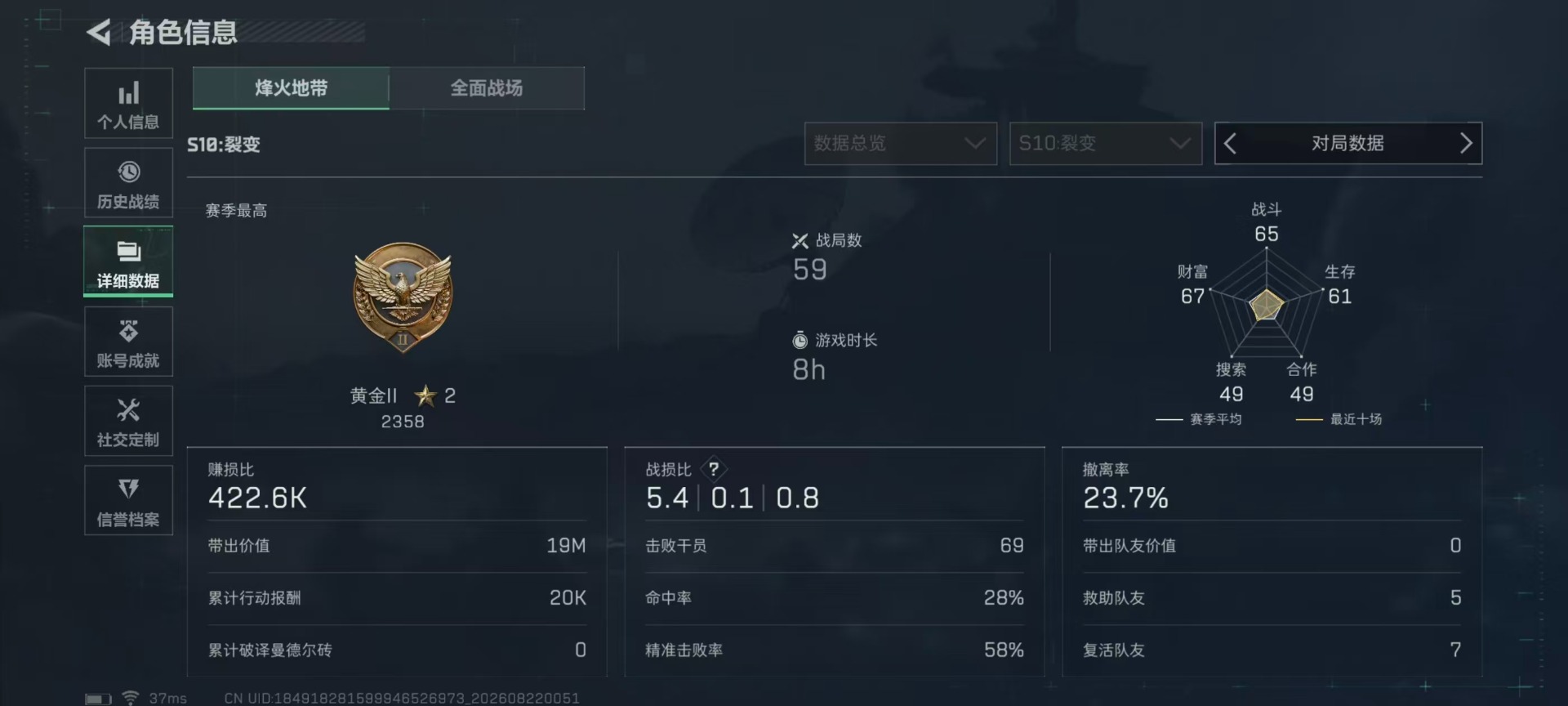 SJZMMN4321367三角洲行动账号详情图20 SJZMMN4321367三角洲行动账号详情图20