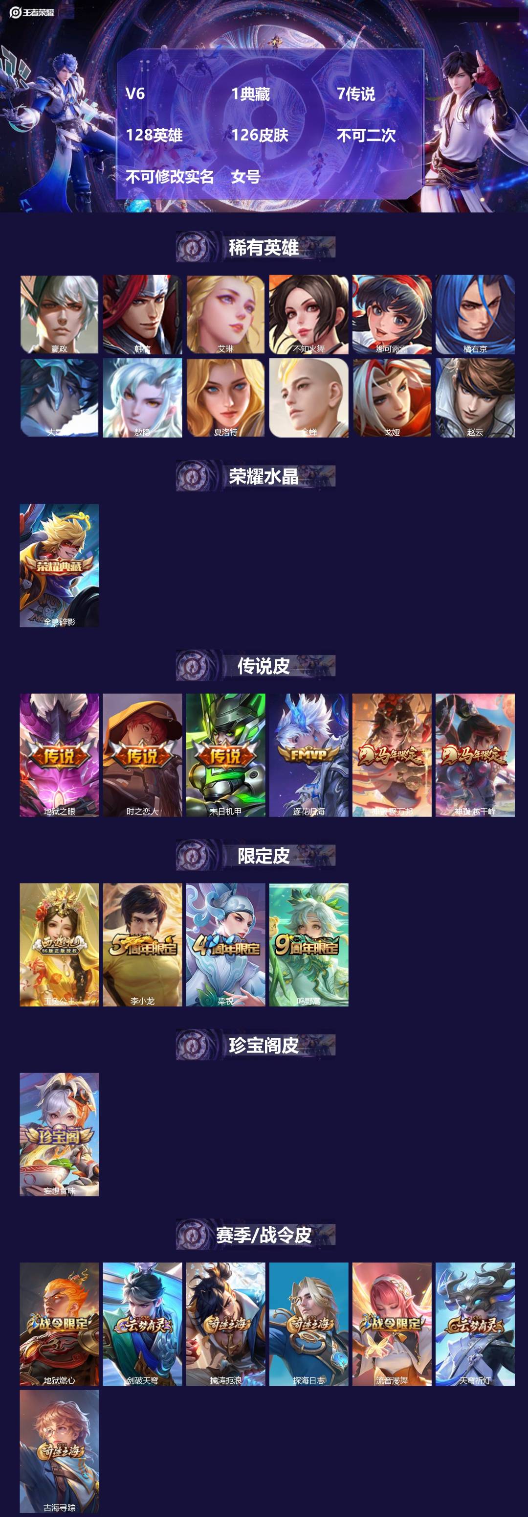 WZMMN4586566王者荣耀账号详情图3