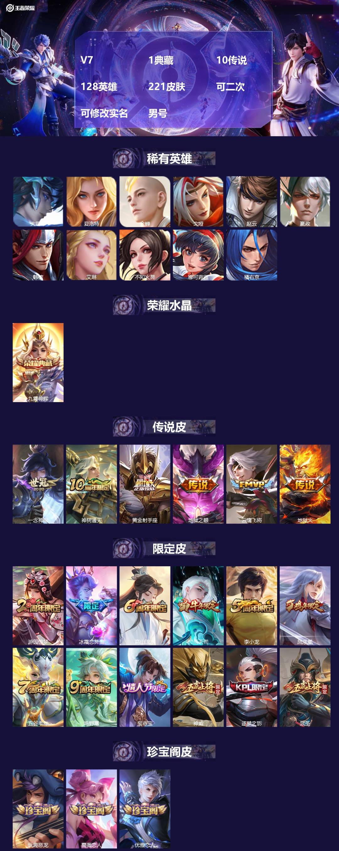 WZMMN4591065王者荣耀账号详情图3