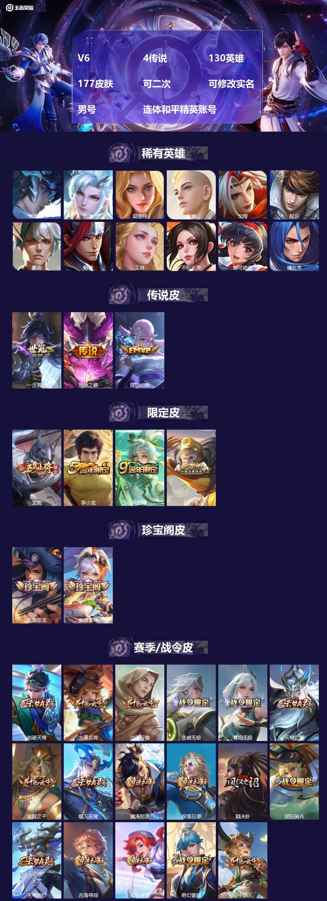 WZMMN4592504王者荣耀账号详情图3
