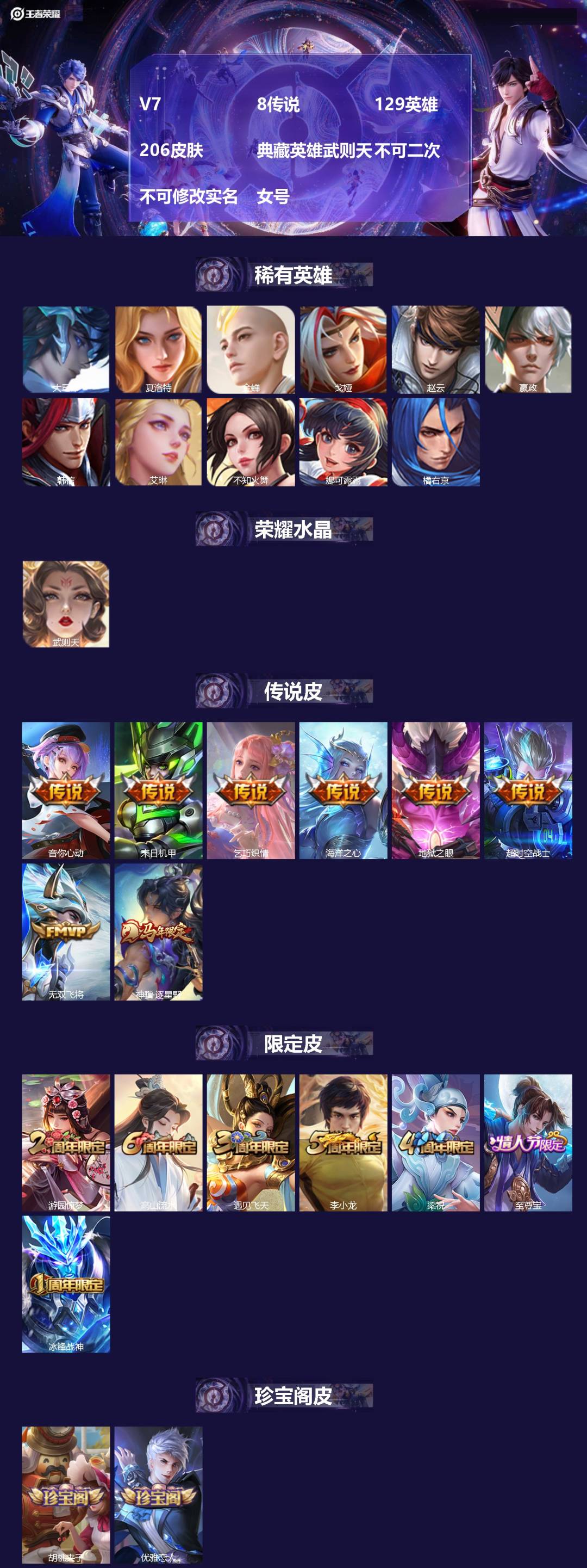 WZMMN4596515王者荣耀账号详情图3 WZMMN4596515王者荣耀账号详情图3