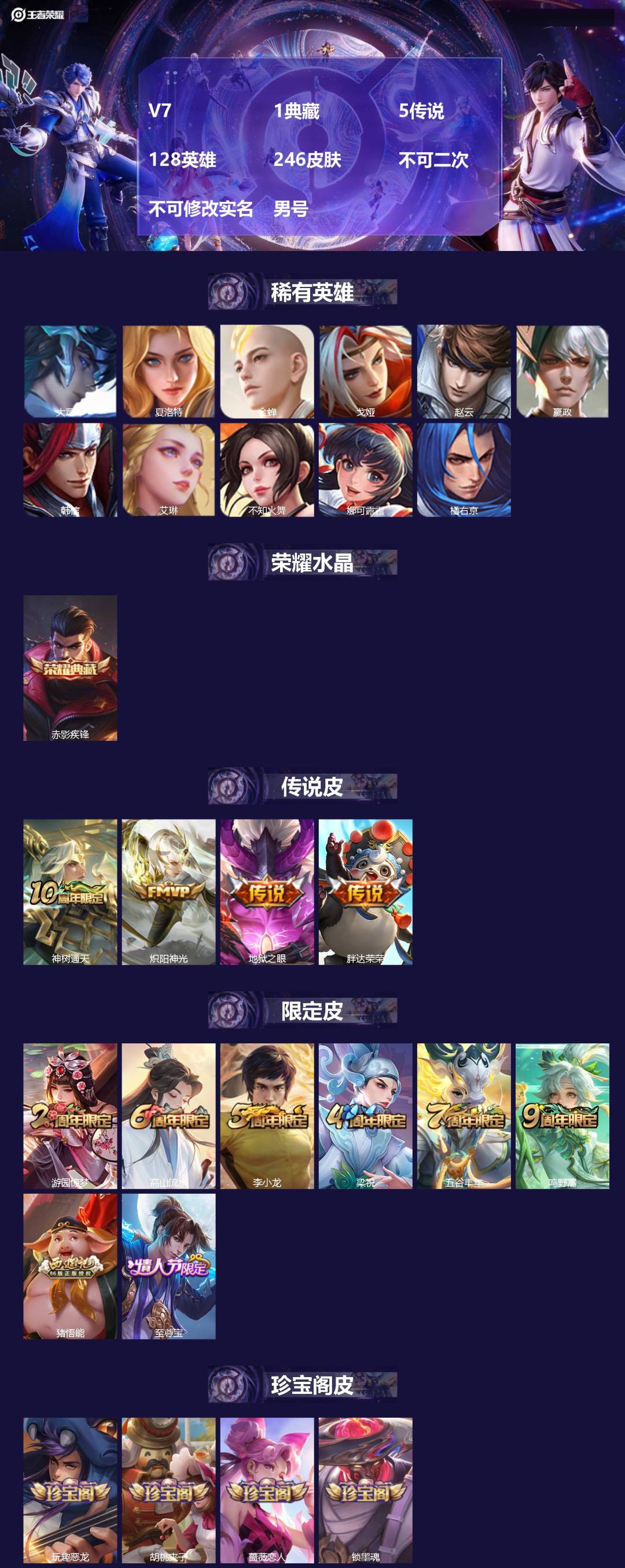 WZMMN4596885王者荣耀账号详情图3