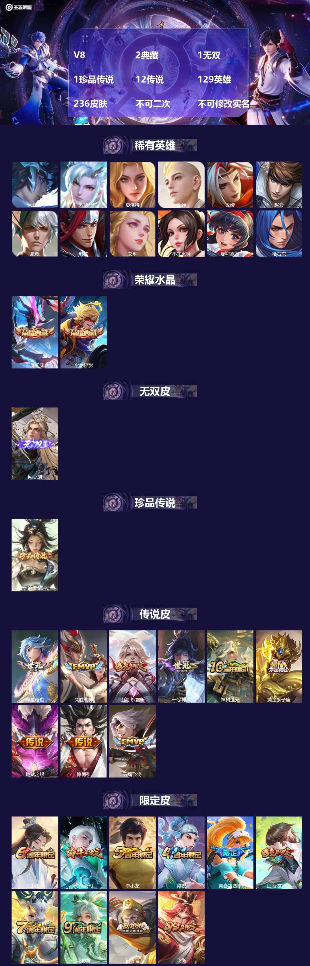 WZMMN4597141王者荣耀账号详情图3 WZMMN4597141王者荣耀账号详情图3