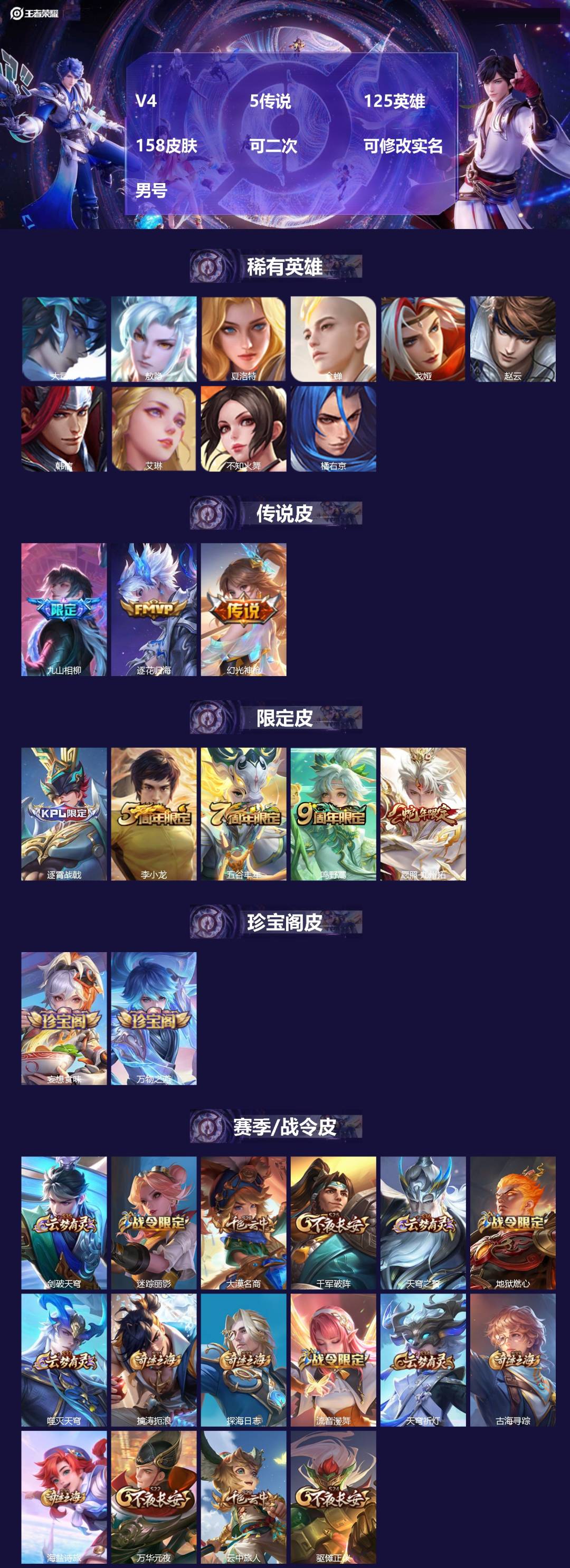 WZMMN4600559王者荣耀账号详情图3