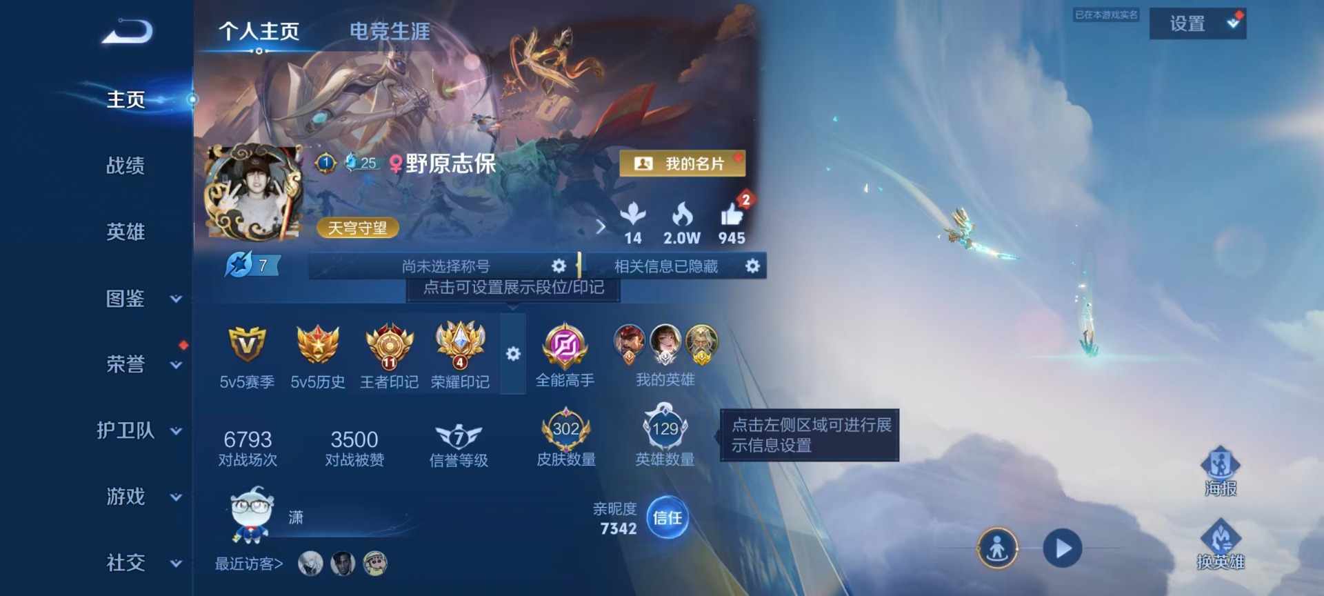 WZMMN4633013王者荣耀账号详情图20