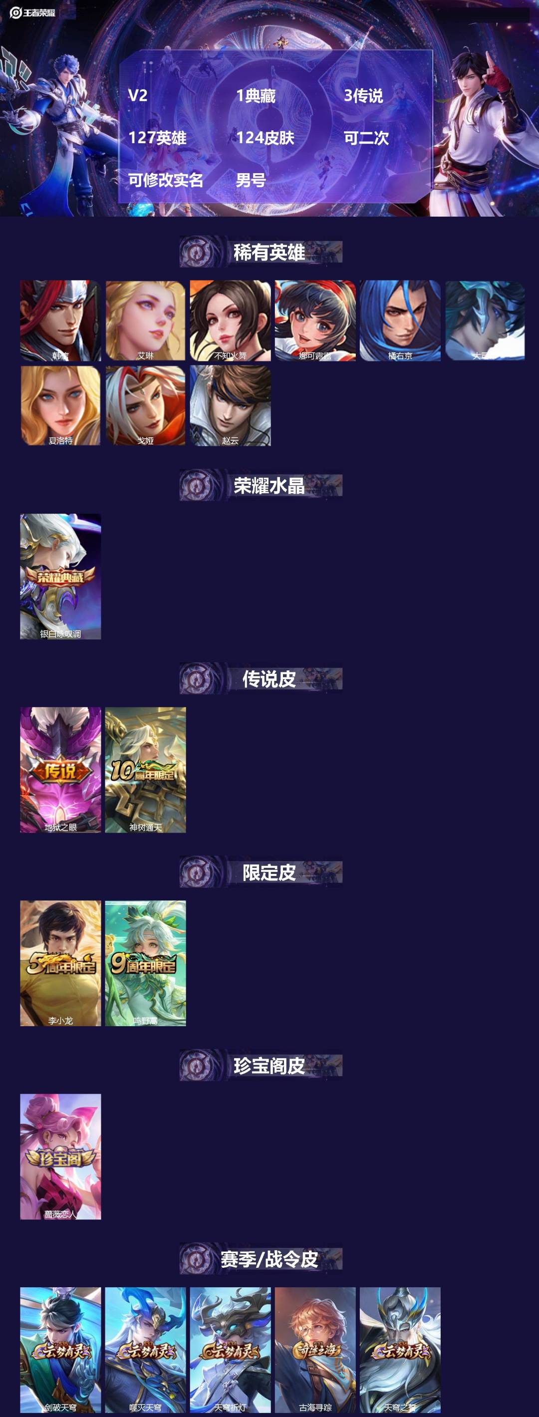 WZMMN4607236王者荣耀账号详情图3