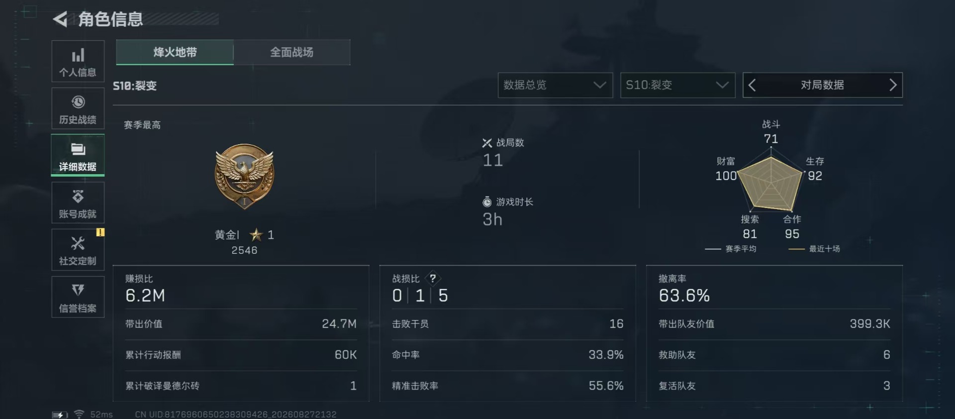 SJZMMN4338835三角洲行动账号详情图19 SJZMMN4338835三角洲行动账号详情图19