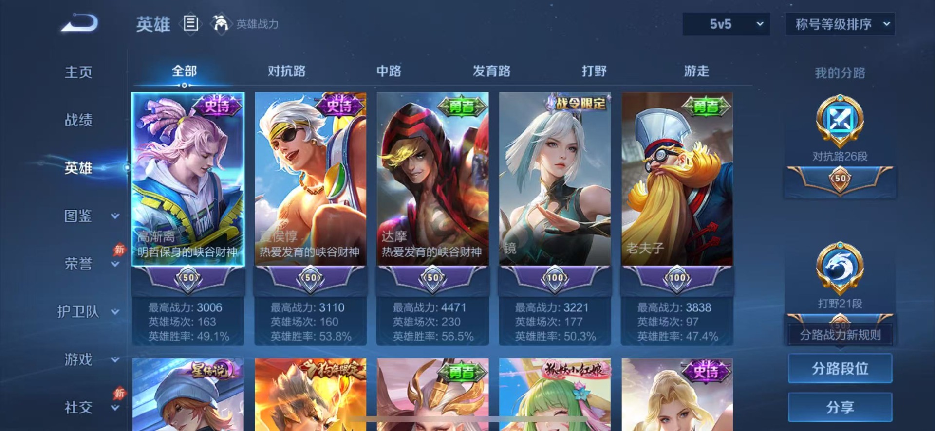 WZQM4714495王者荣耀账号详情图5 WZQM4714495王者荣耀账号详情图5