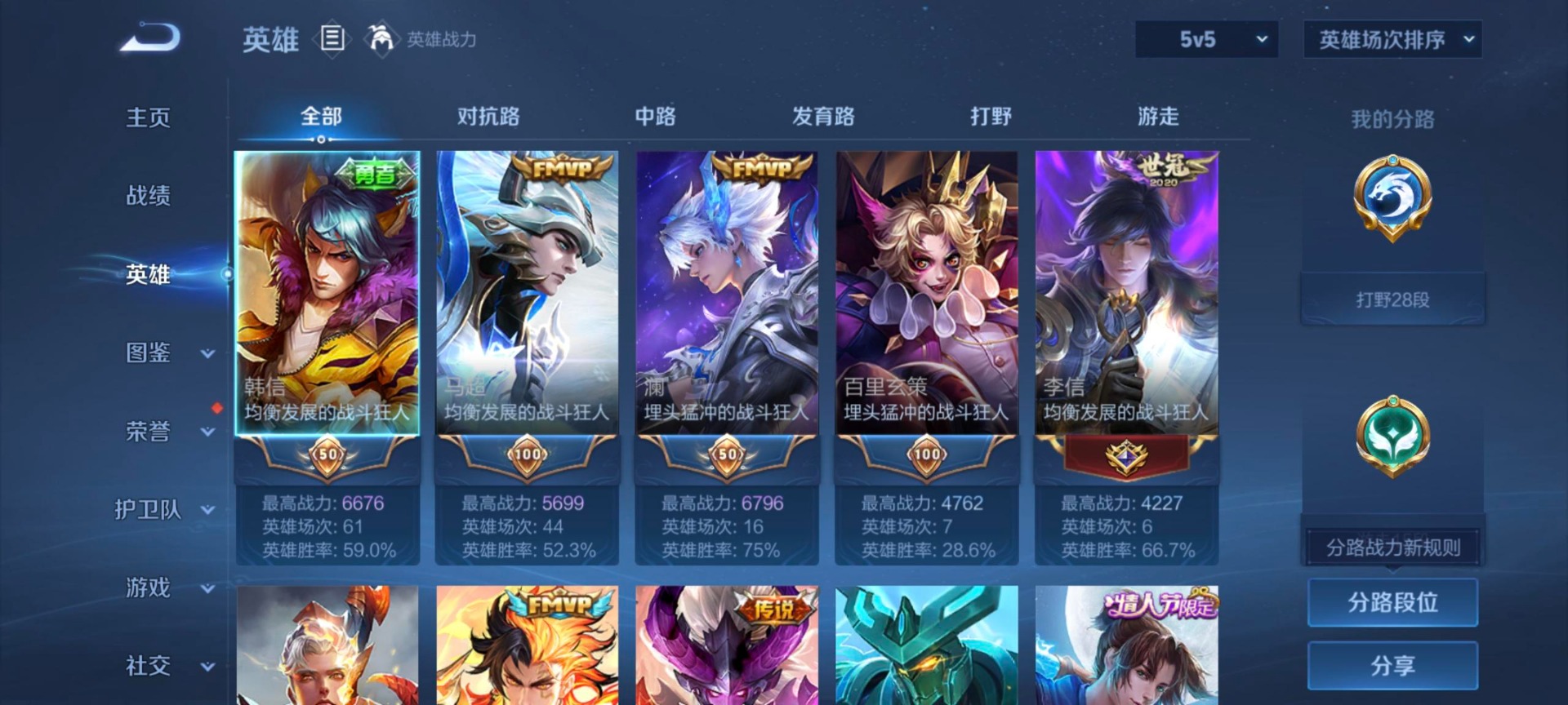 WZMMN4654489王者荣耀账号详情图5