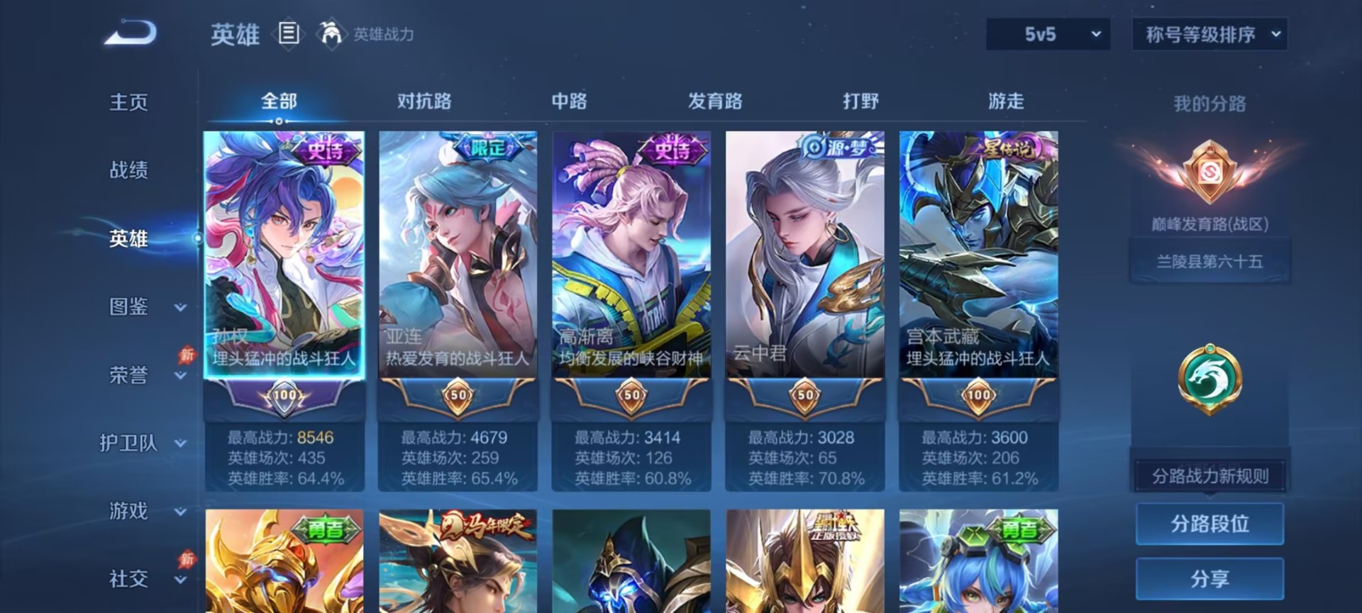 WZMMN4726548王者荣耀账号详情图11