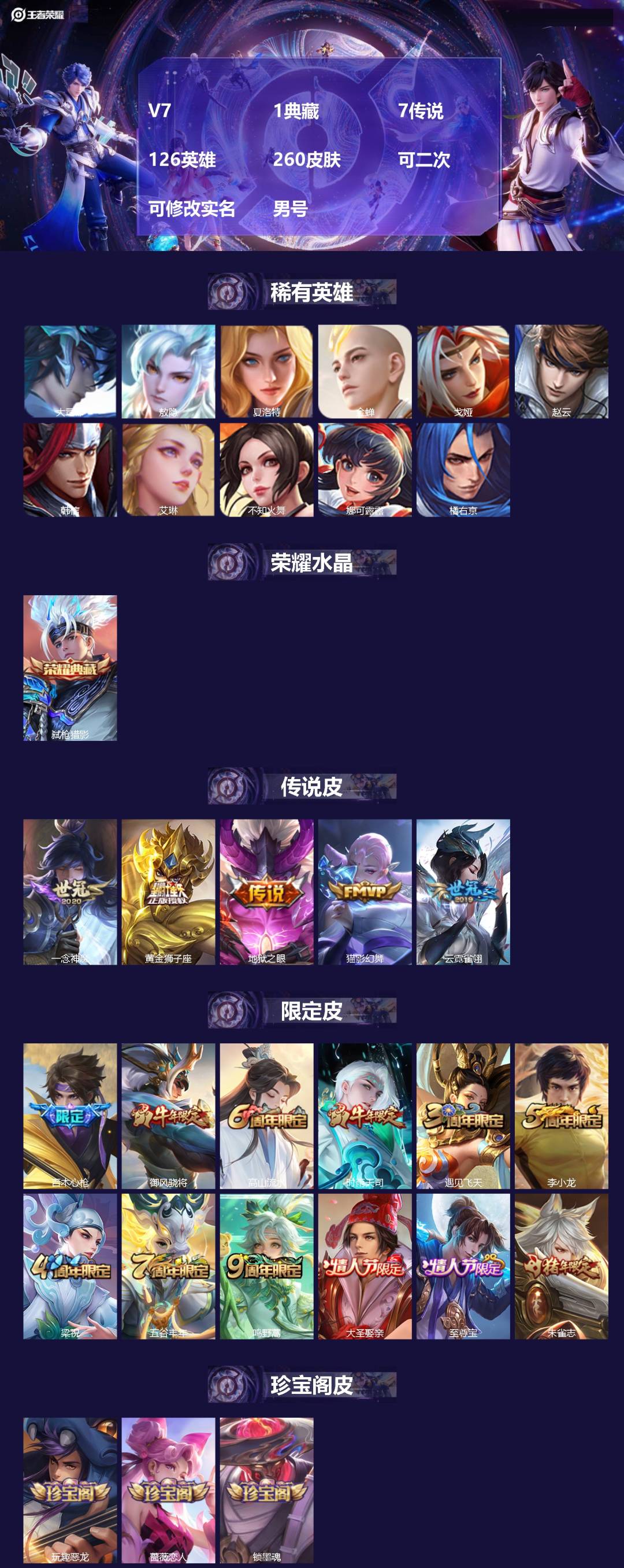 WZMMN4652037王者荣耀账号详情图3 WZMMN4652037王者荣耀账号详情图3