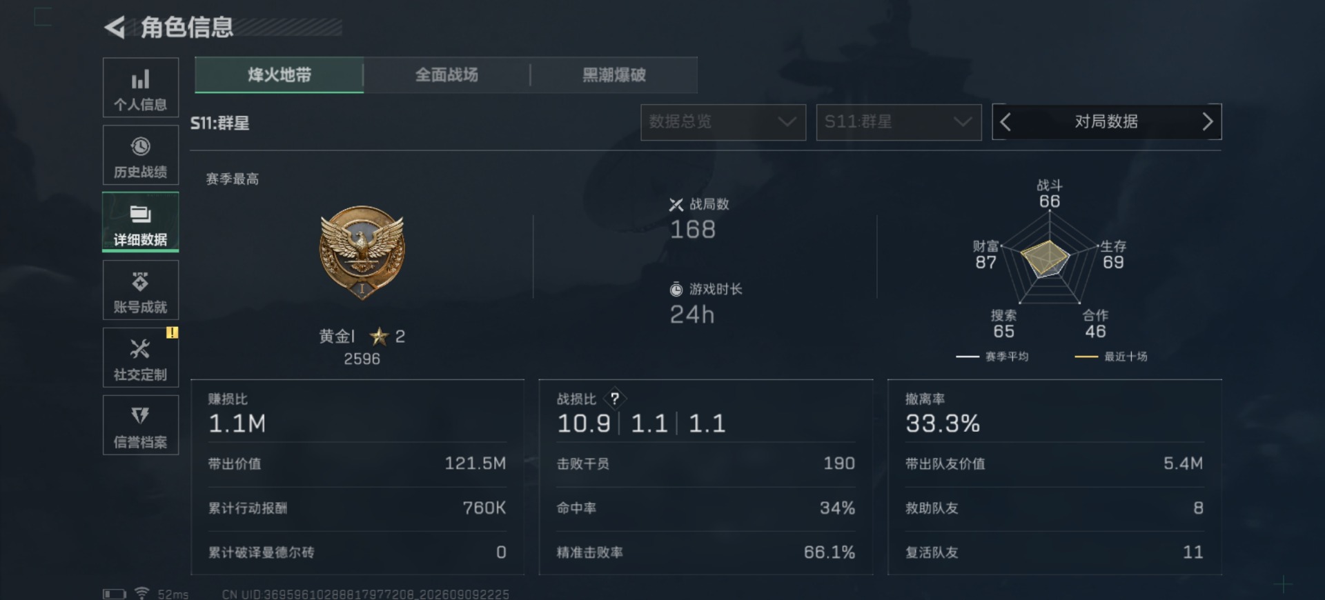 SJZMMN4317446三角洲行动账号详情图5 SJZMMN4317446三角洲行动账号详情图5