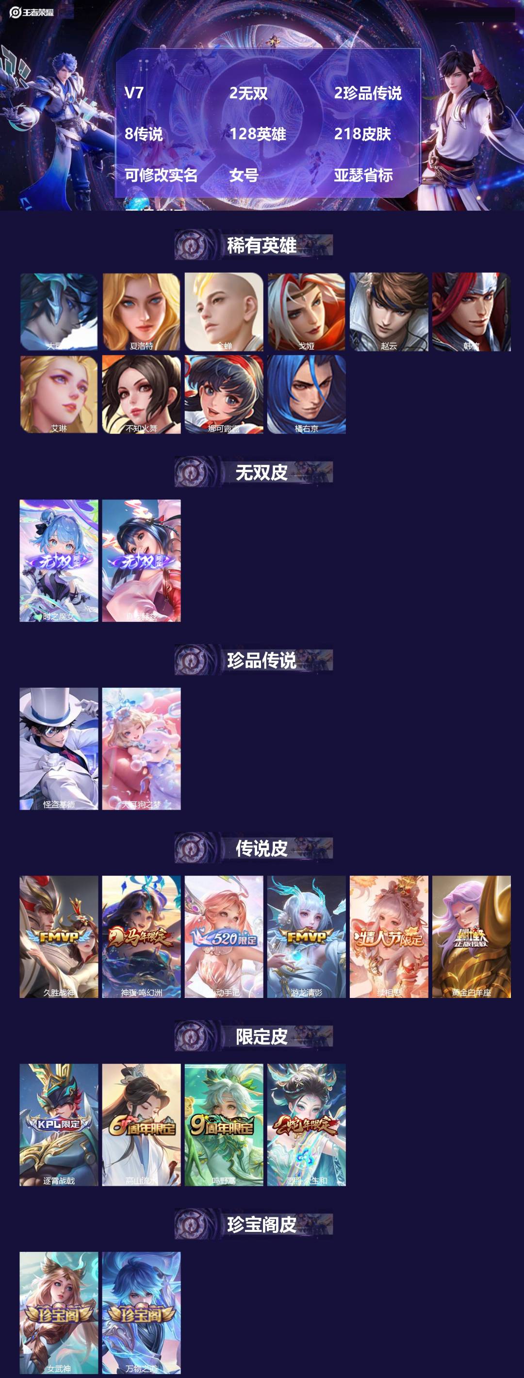 WZMMN4660161王者荣耀账号详情图3