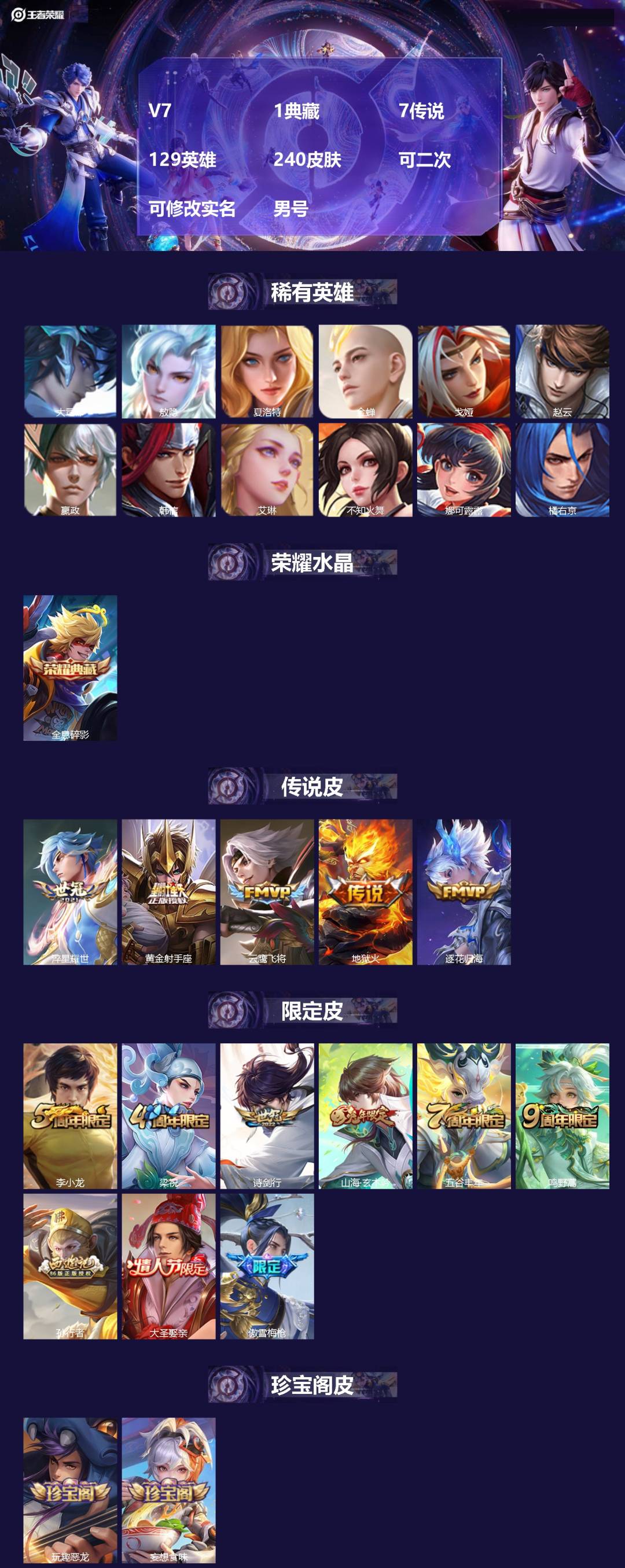 WZMMN4666521王者荣耀账号详情图3 WZMMN4666521王者荣耀账号详情图3