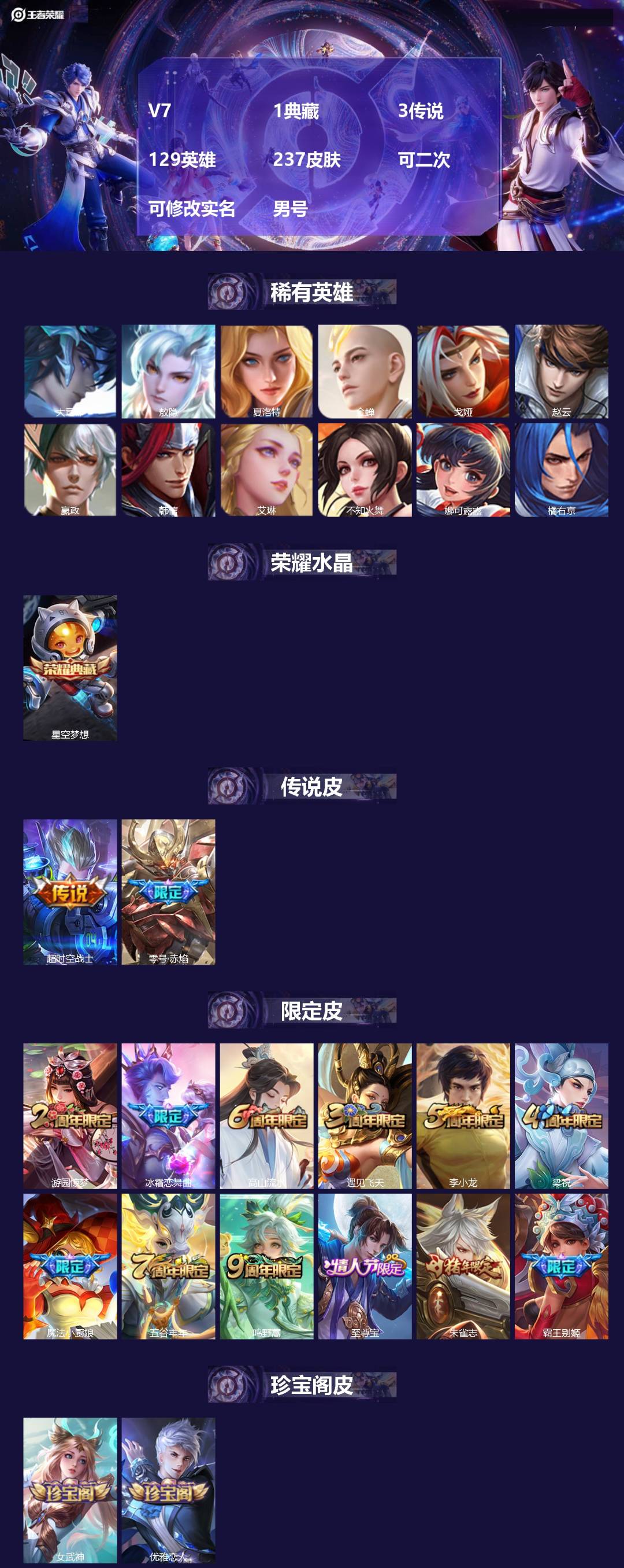 WZMMN4667595王者荣耀账号详情图3