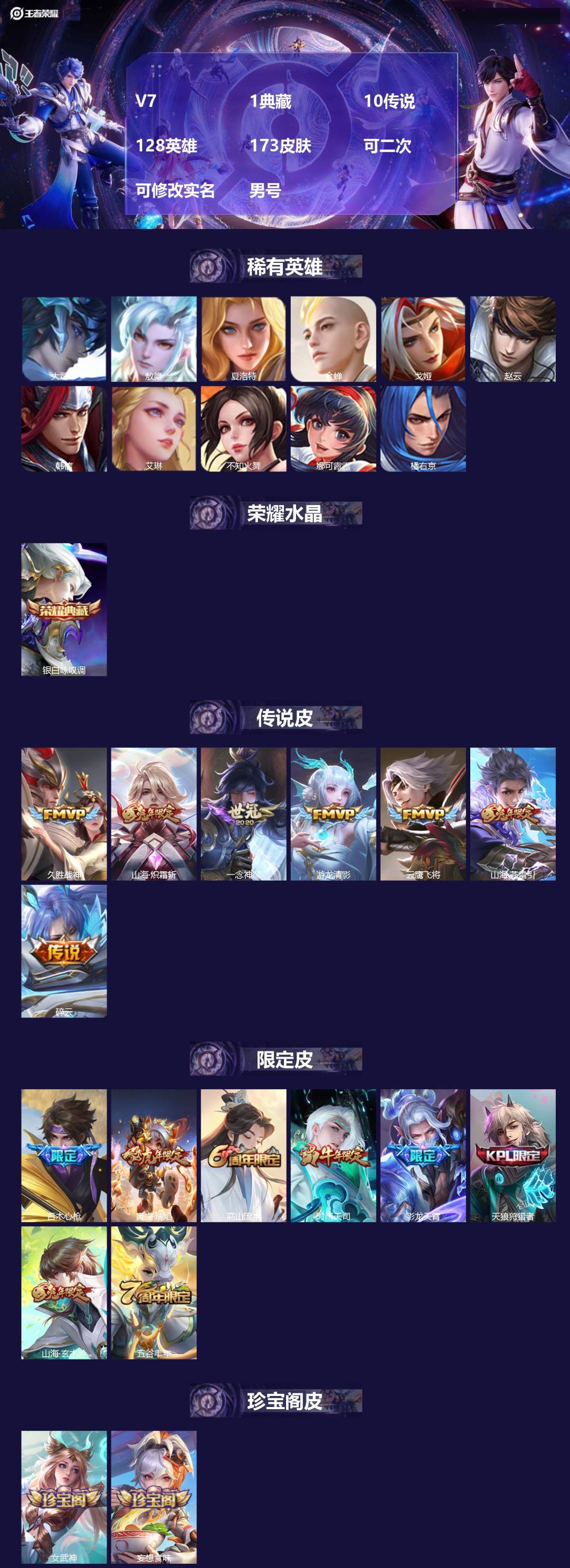 WZMMN4667868王者荣耀账号详情图3