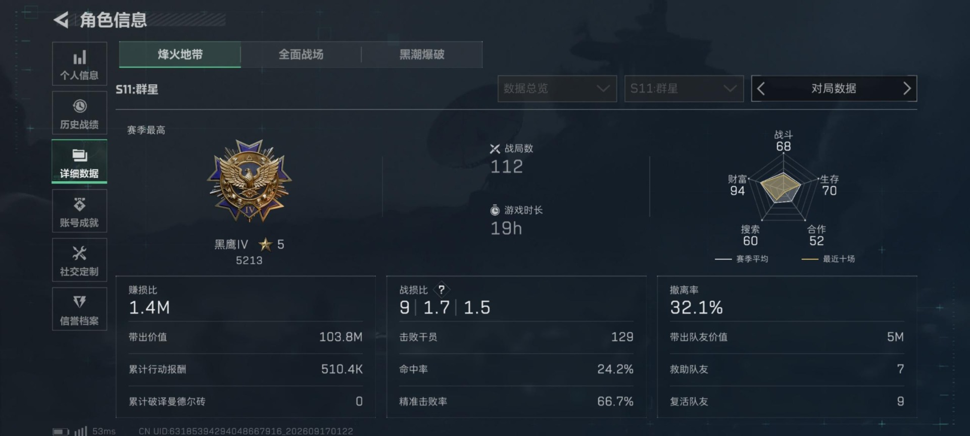 SJZMMN4342438三角洲行动账号详情图20 SJZMMN4342438三角洲行动账号详情图20