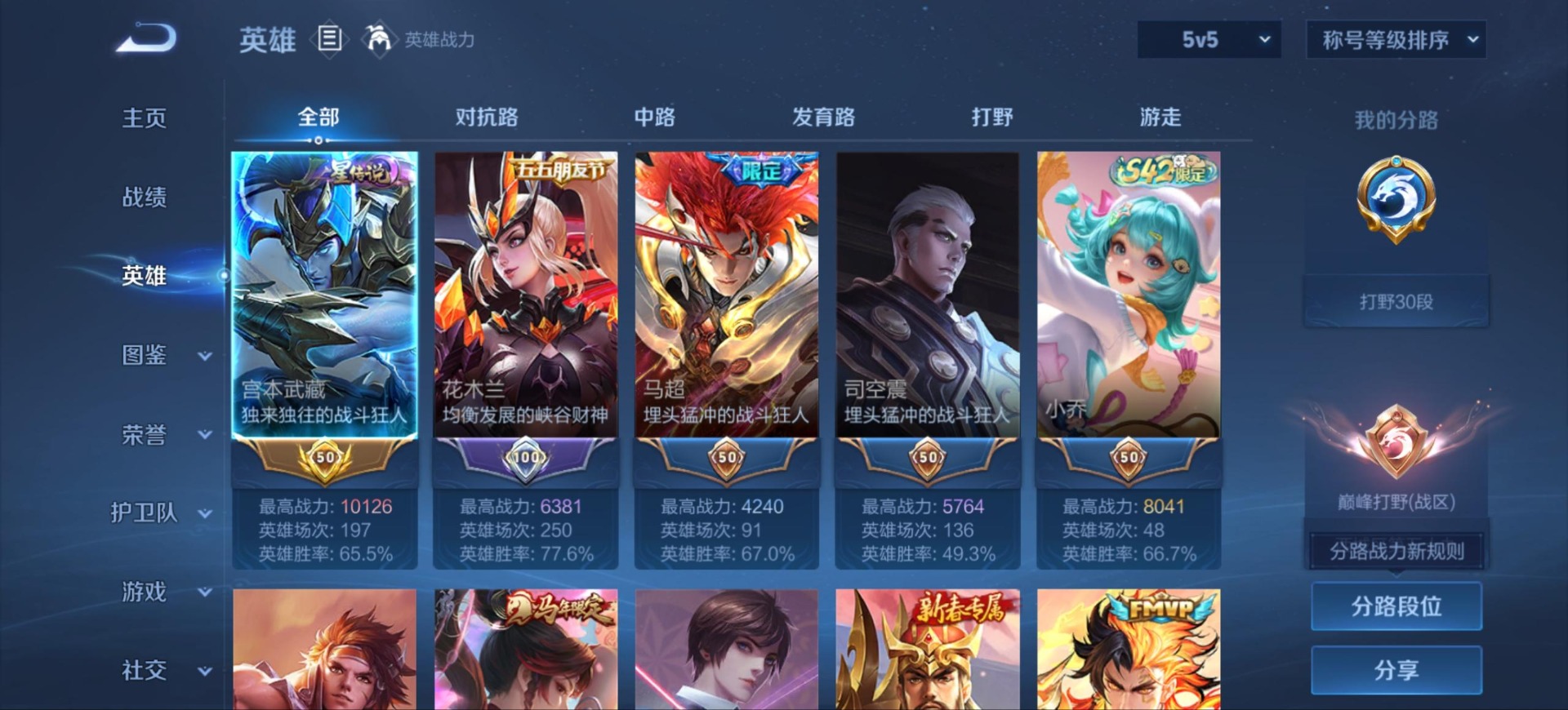 WZMMN4682308王者荣耀账号详情图6 WZMMN4682308王者荣耀账号详情图6