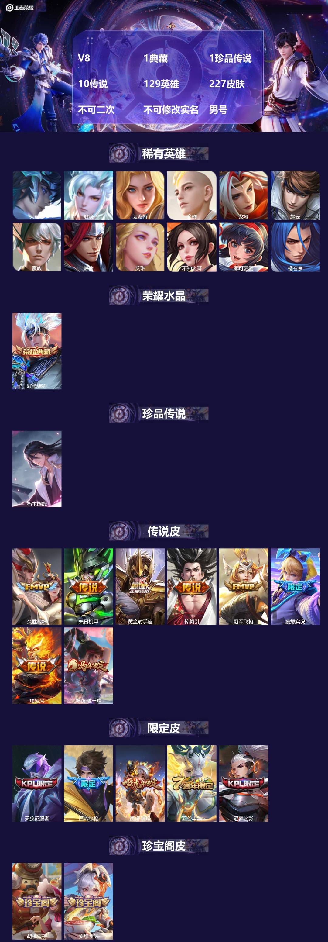 WZMMN4682915王者荣耀账号详情图3 WZMMN4682915王者荣耀账号详情图3