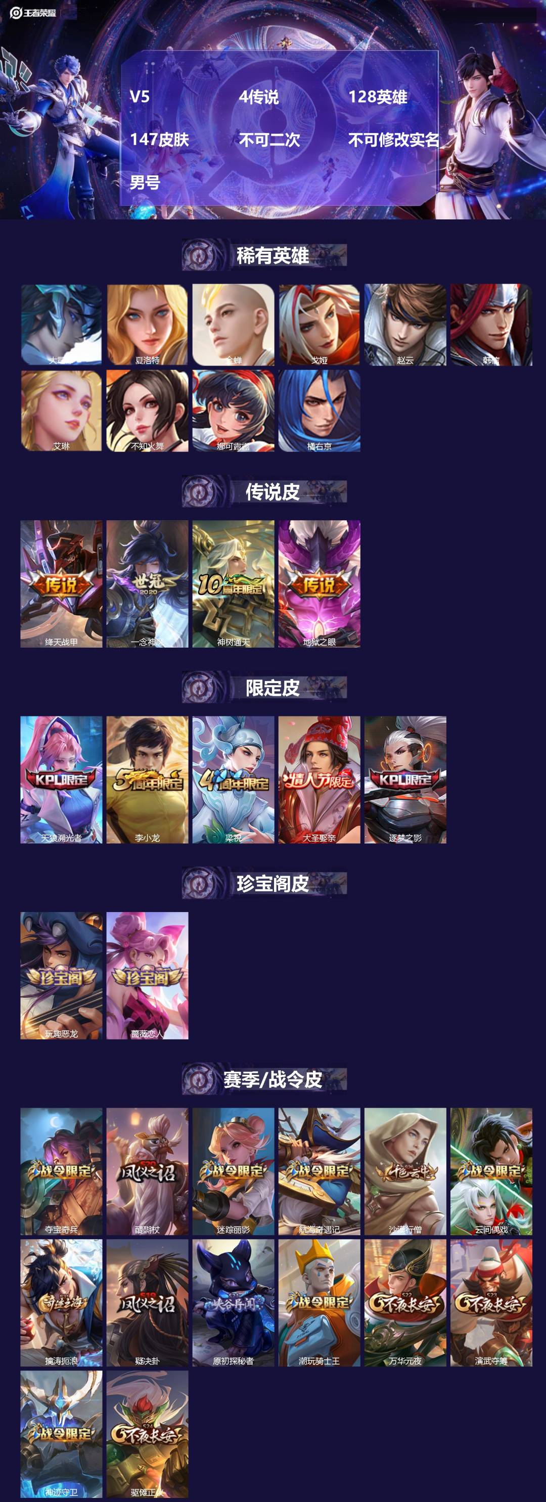 WZMMN4683538王者荣耀账号详情图4