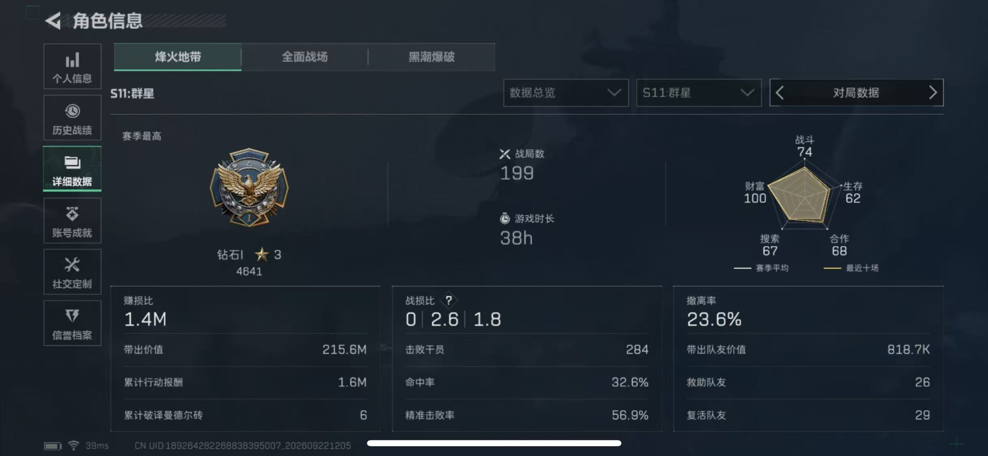 SJZQM4327425三角洲行动账号详情图5 SJZQM4327425三角洲行动账号详情图5
