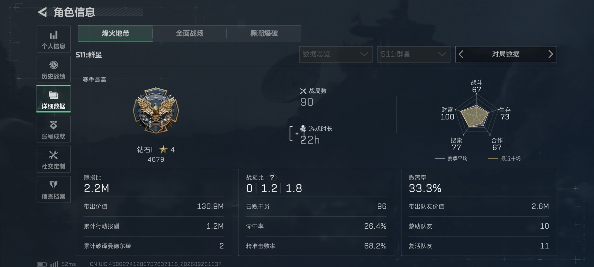SJZMMN4380529三角洲行动账号详情图10 SJZMMN4380529三角洲行动账号详情图10