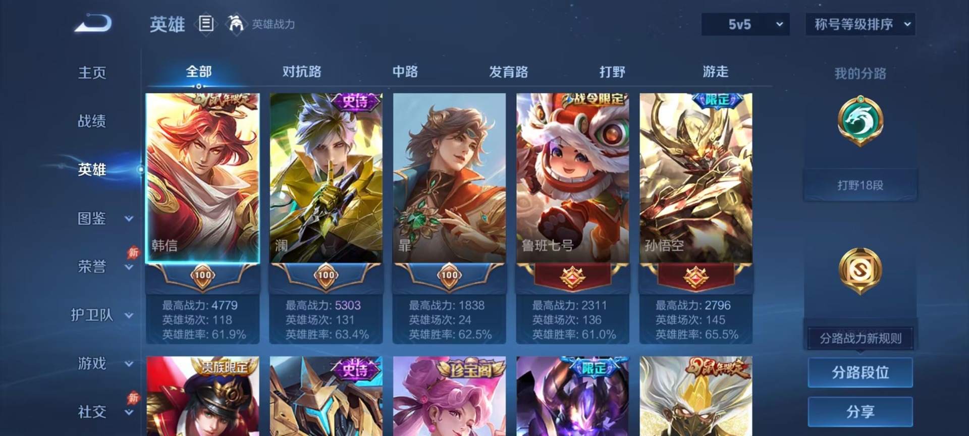 WZMMN4730184王者荣耀账号详情图13 WZMMN4730184王者荣耀账号详情图13