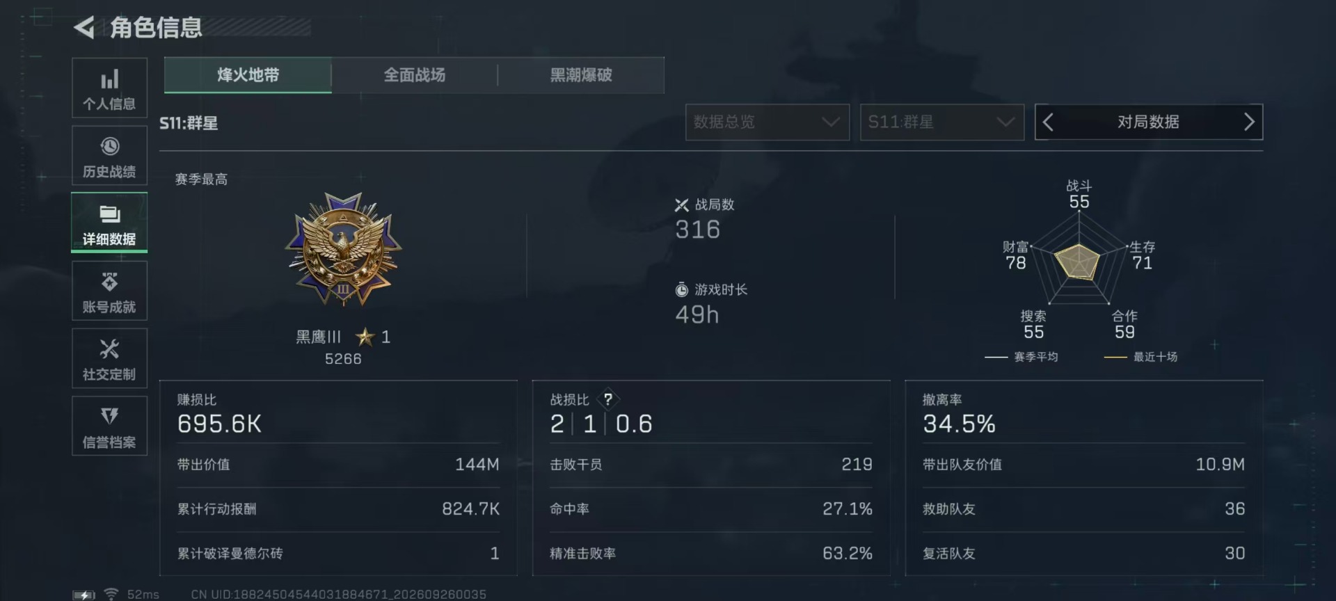 SJZMMN4346911三角洲行动账号详情图22