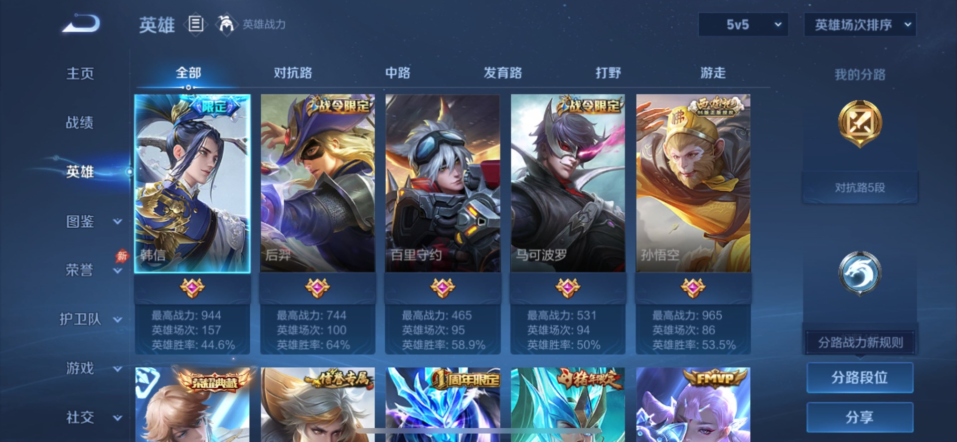 WZMMN4732613王者荣耀账号详情图5 WZMMN4732613王者荣耀账号详情图5