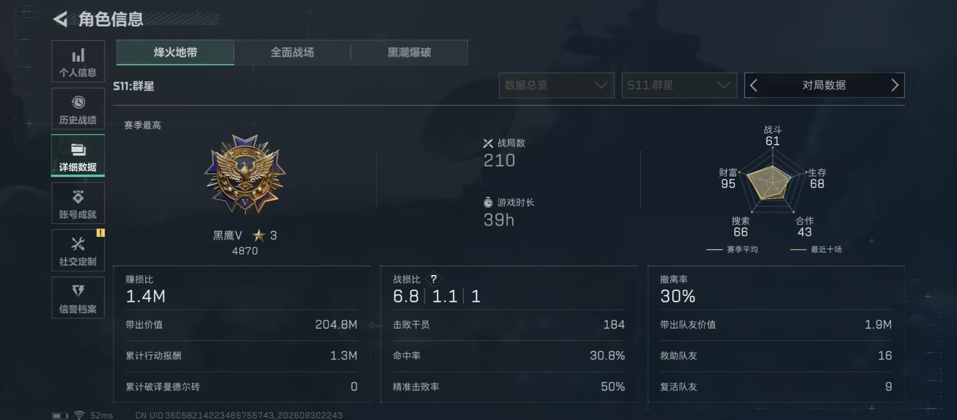 SJZMMN4338842三角洲行动账号详情图22 SJZMMN4338842三角洲行动账号详情图22