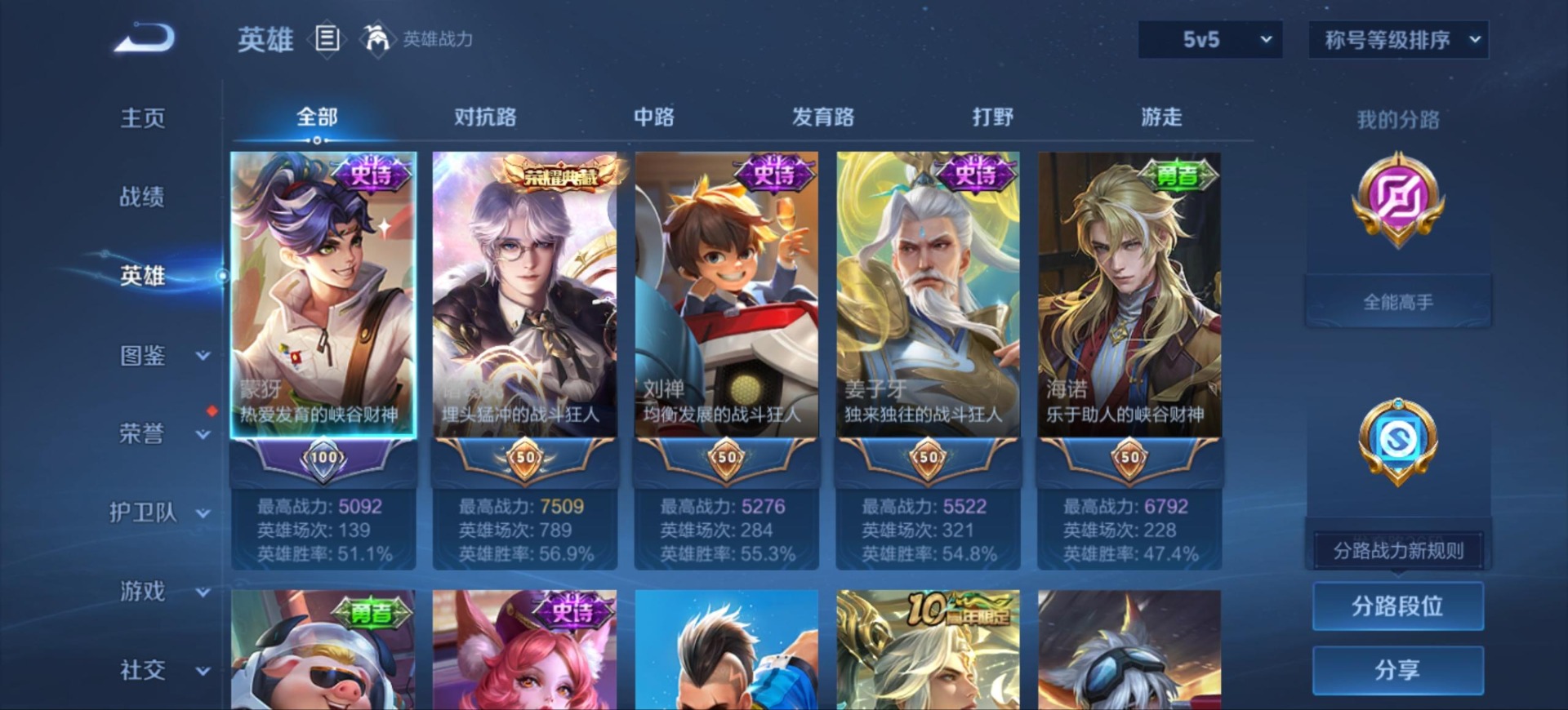 WZMMN4756083王者荣耀账号详情图5 WZMMN4756083王者荣耀账号详情图5