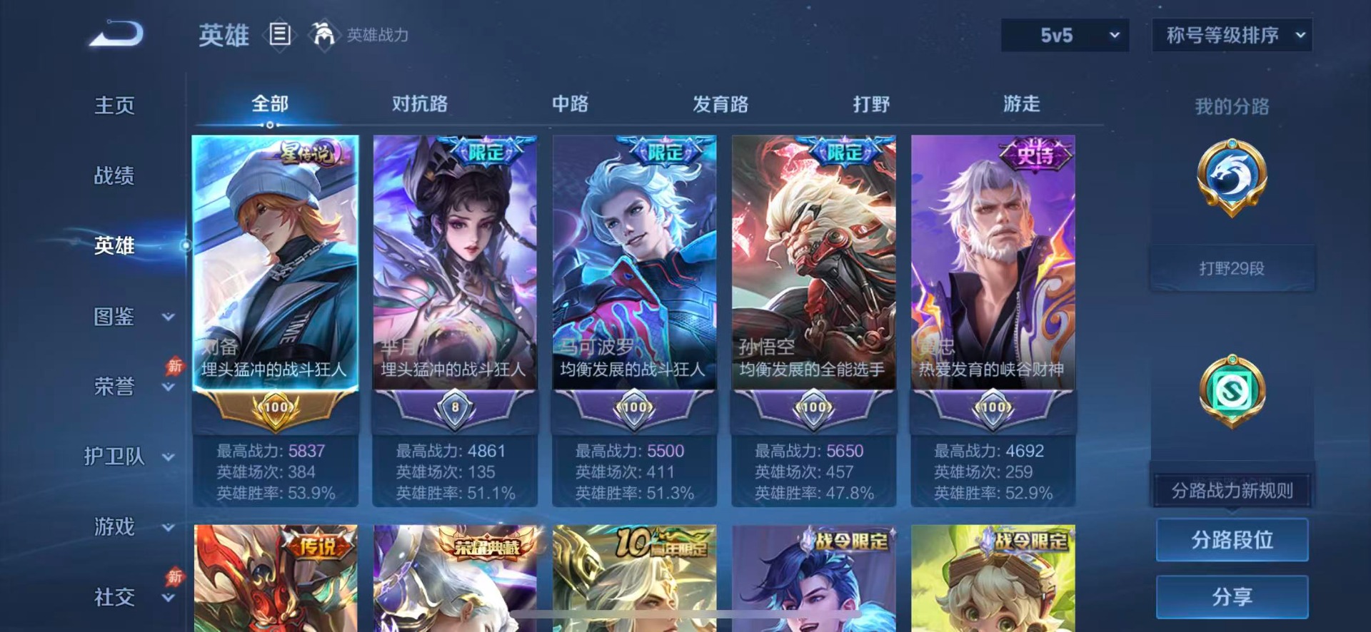 WZQM4742622王者荣耀账号详情图5