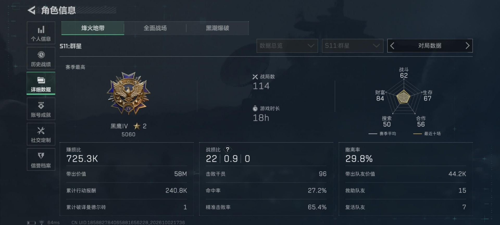 SJZQM4345804三角洲行动账号详情图20 SJZQM4345804三角洲行动账号详情图20