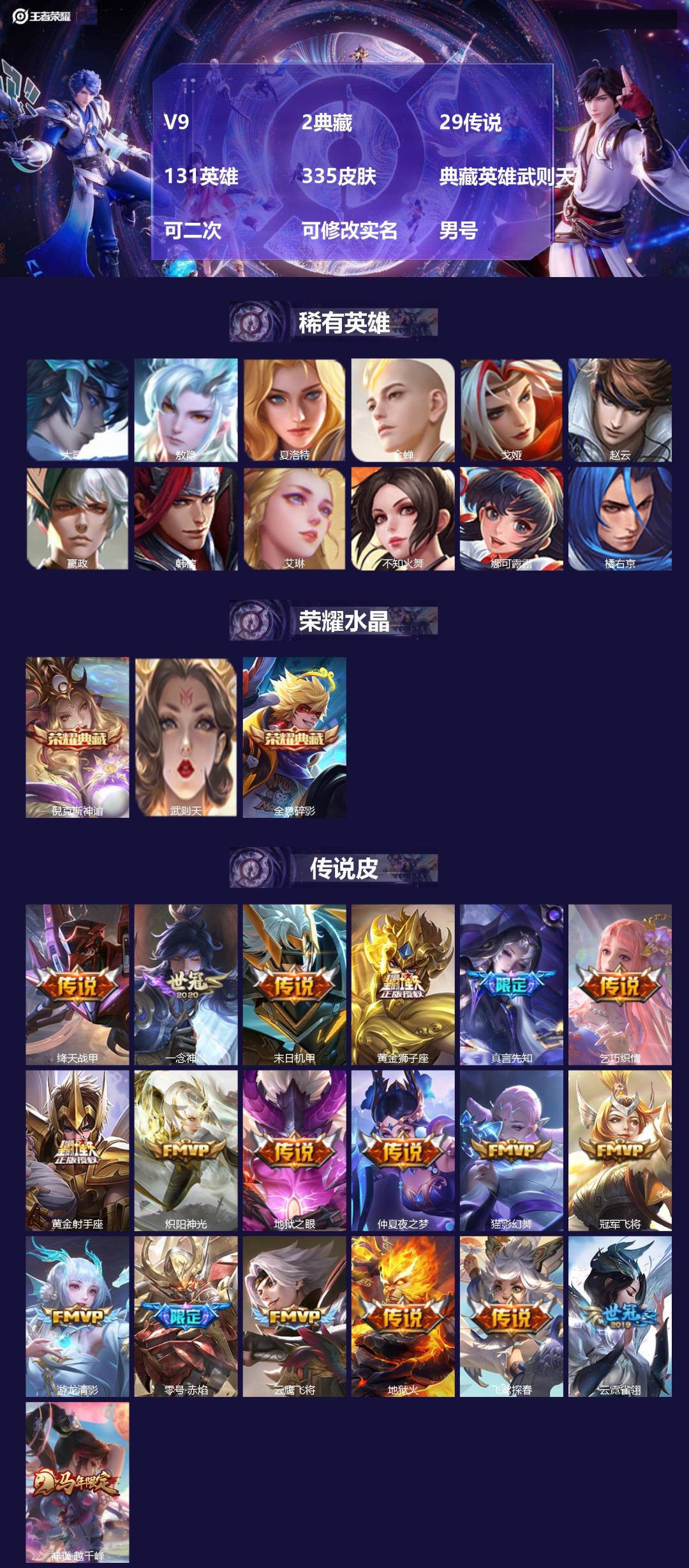 WZMMN4727941王者荣耀账号详情图4