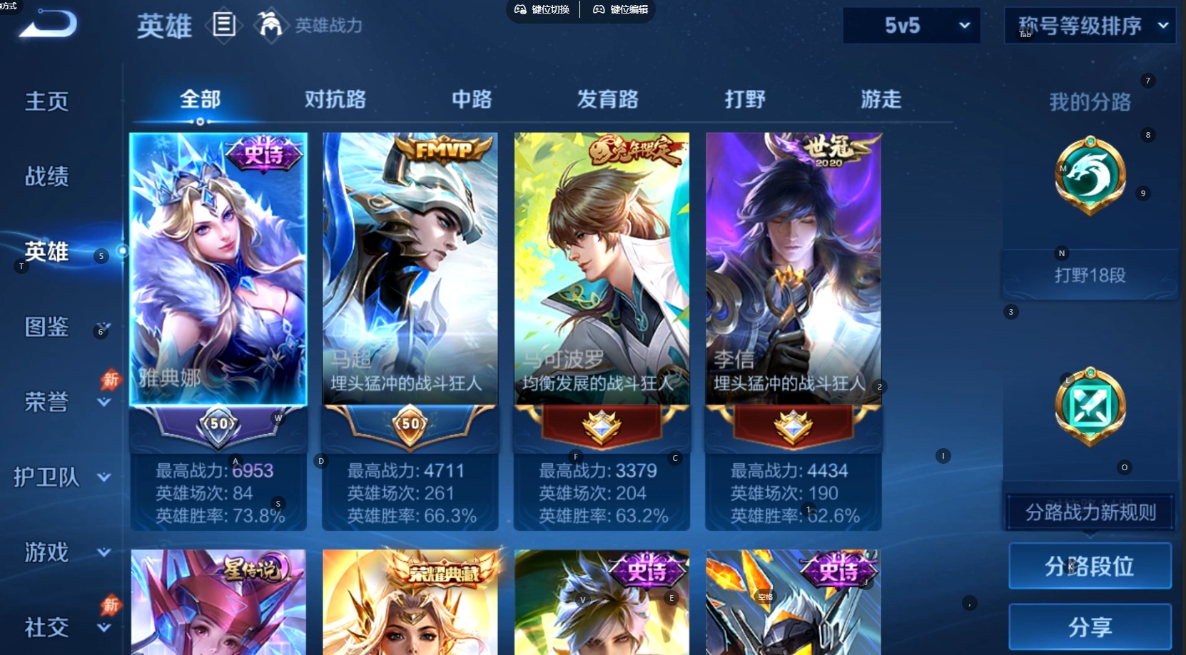 WZMMN4735002王者荣耀账号详情图5 WZMMN4735002王者荣耀账号详情图5