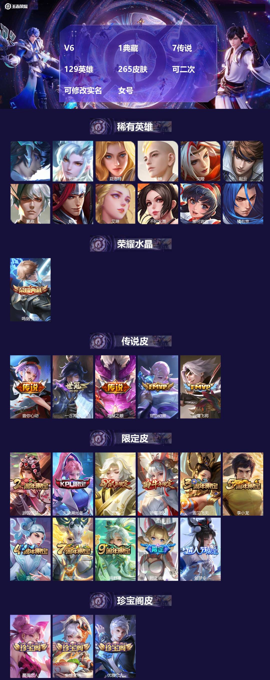 WZMMN4742204王者荣耀账号详情图3