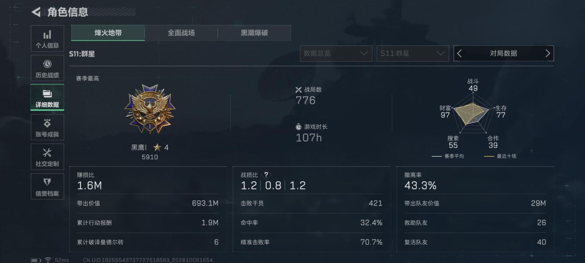 SJZQM4379913三角洲行动账号详情图27