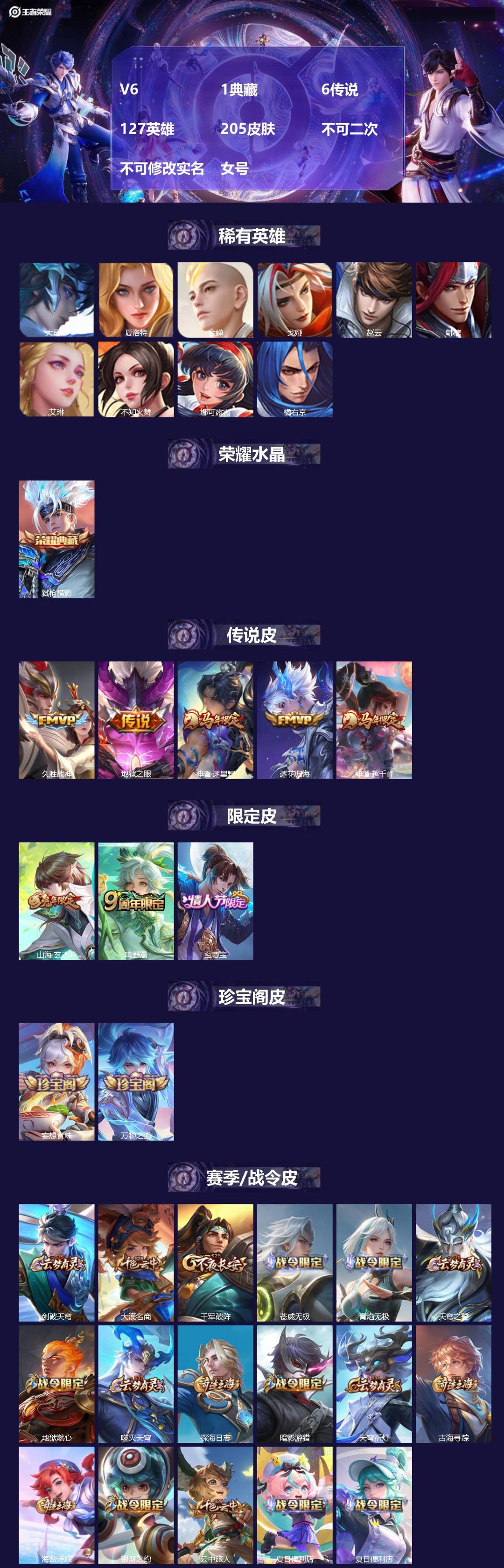 WZMMN4745322王者荣耀账号详情图3